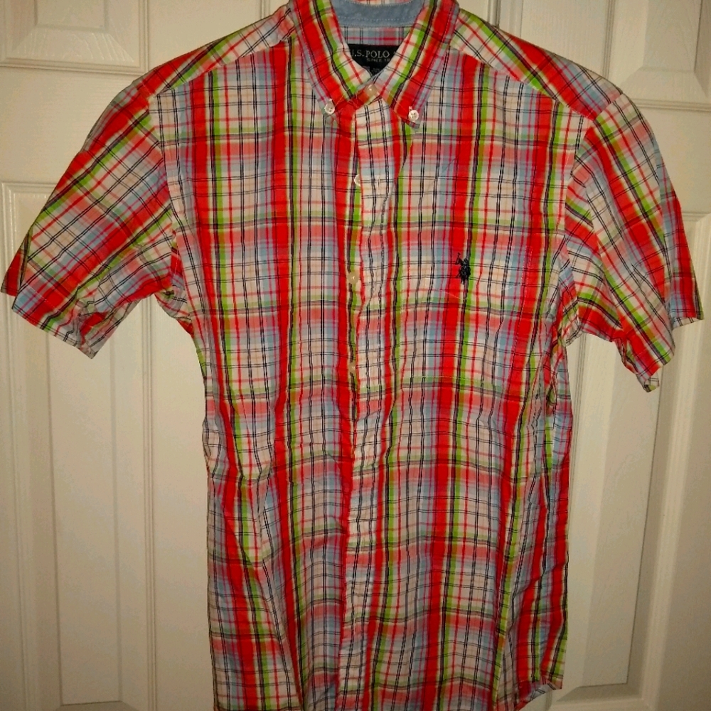 Us polo Assn plaid button up